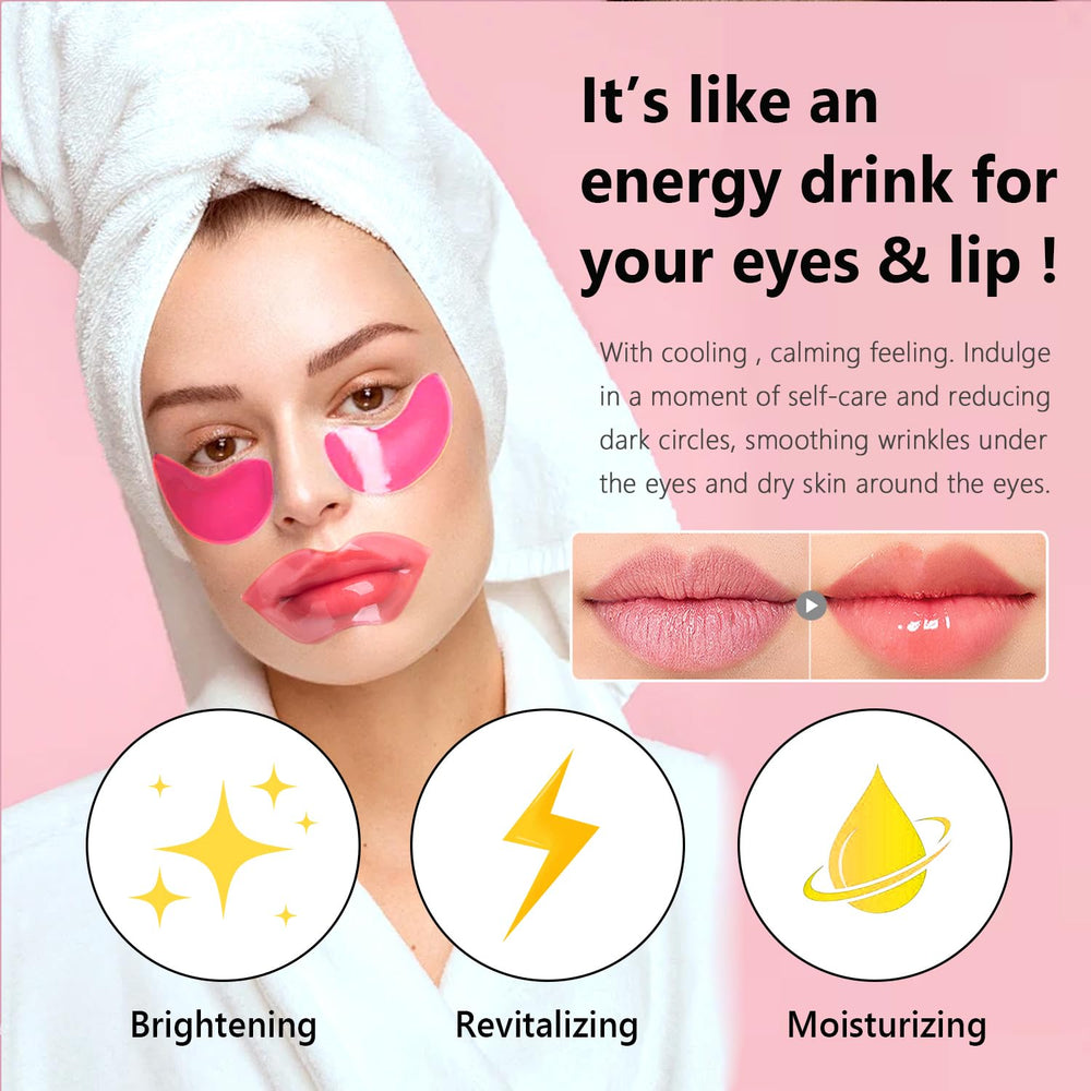Firstfly crystal lip mask showing translucent pink patch for nourishing use
