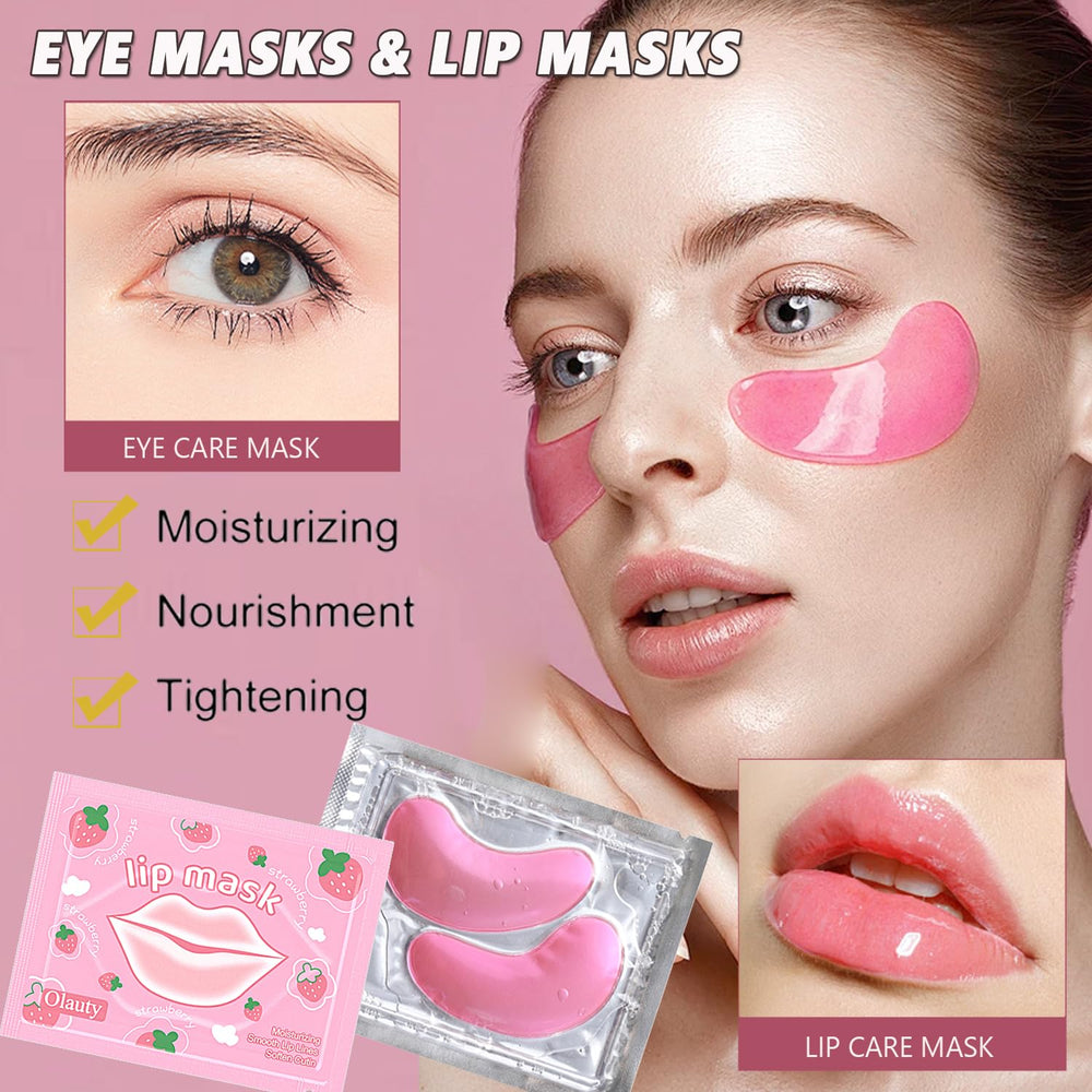 Close-up of Firstfly pink eye mask highlighting texture and comfort