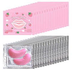 Firstfly eye mask pink set for soothing under-eye care and hydration