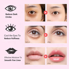 Firstfly collagen lip mask jar with crystal patches for hydration