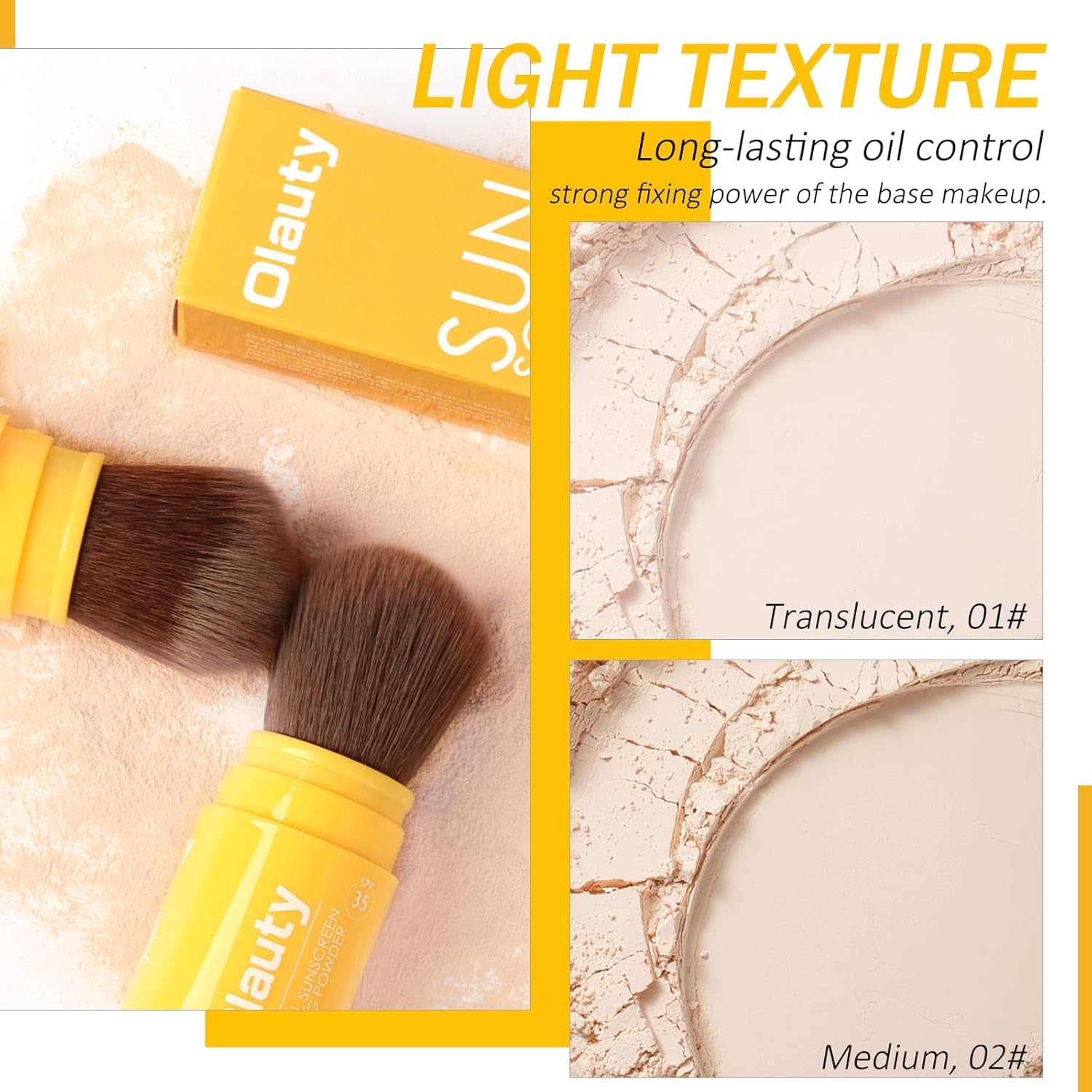 Firstfly Powder particles settle evenly for light, comfortable wear without a heavy residue.
