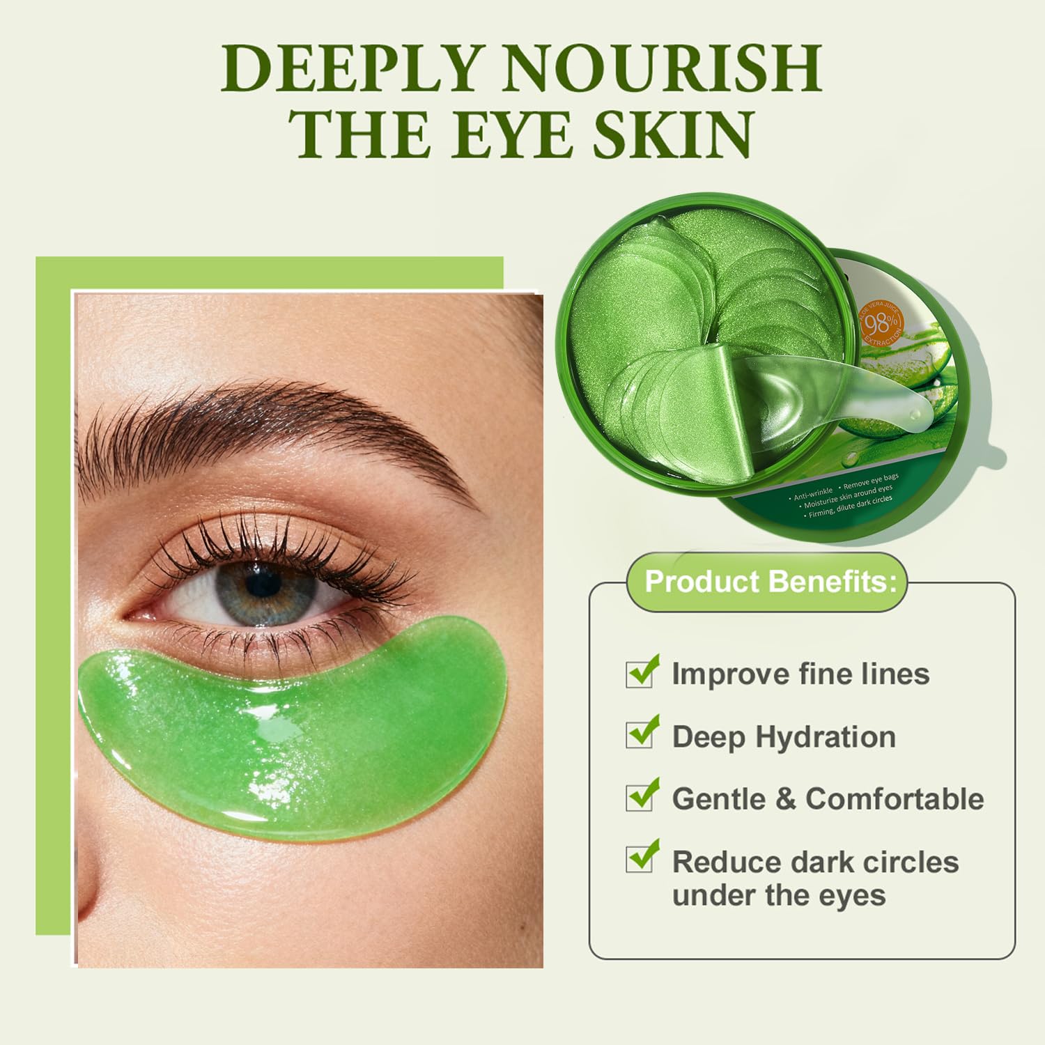 Firstfly spa-like at-home eye patch experience for tired eyes.