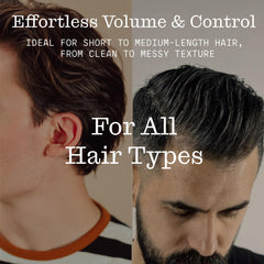 Firsthand Hair Clay Pomade applied to damp hair shows restyle-friendly hold.