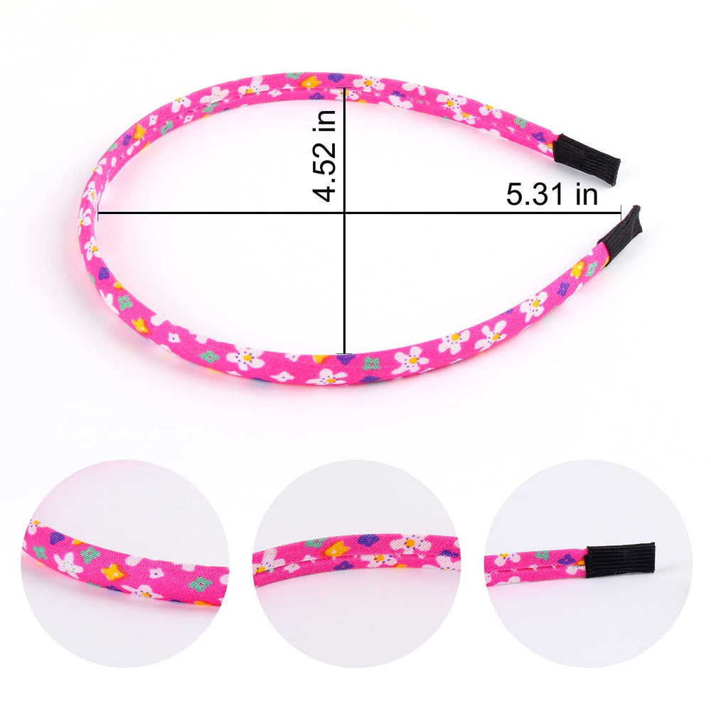 Fishdown headbands floral pattern enhances cute outfits with easy matching