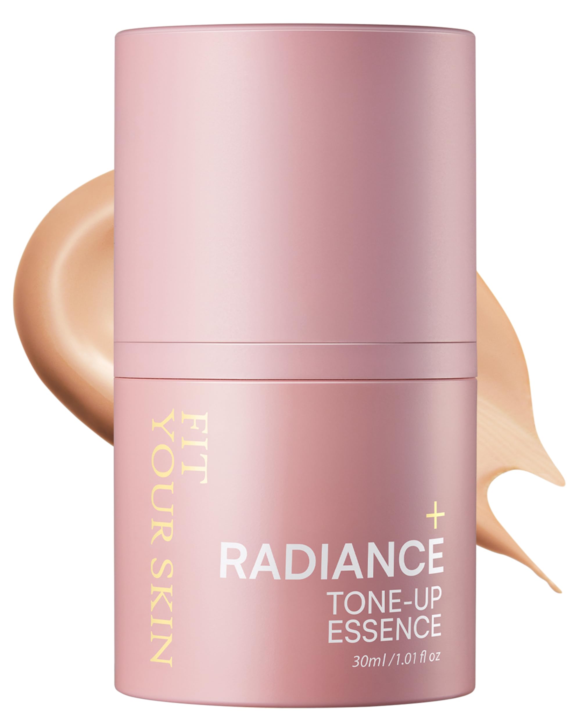 FIT YOUR SKIN Radiance Tone-Up Essence bottle offers glass-skin glow and subtle radiance