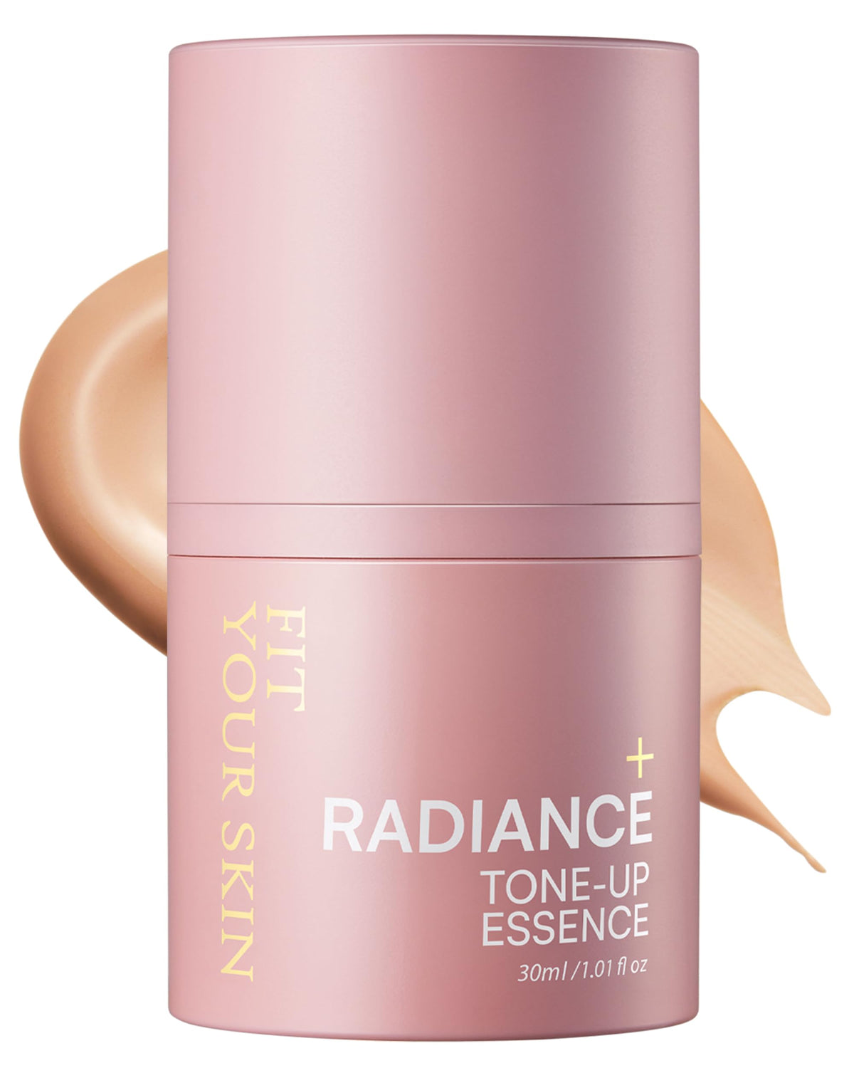 FIT YOUR SKIN Radiance Tone-Up Essence bottle offers glass-skin glow and subtle radiance