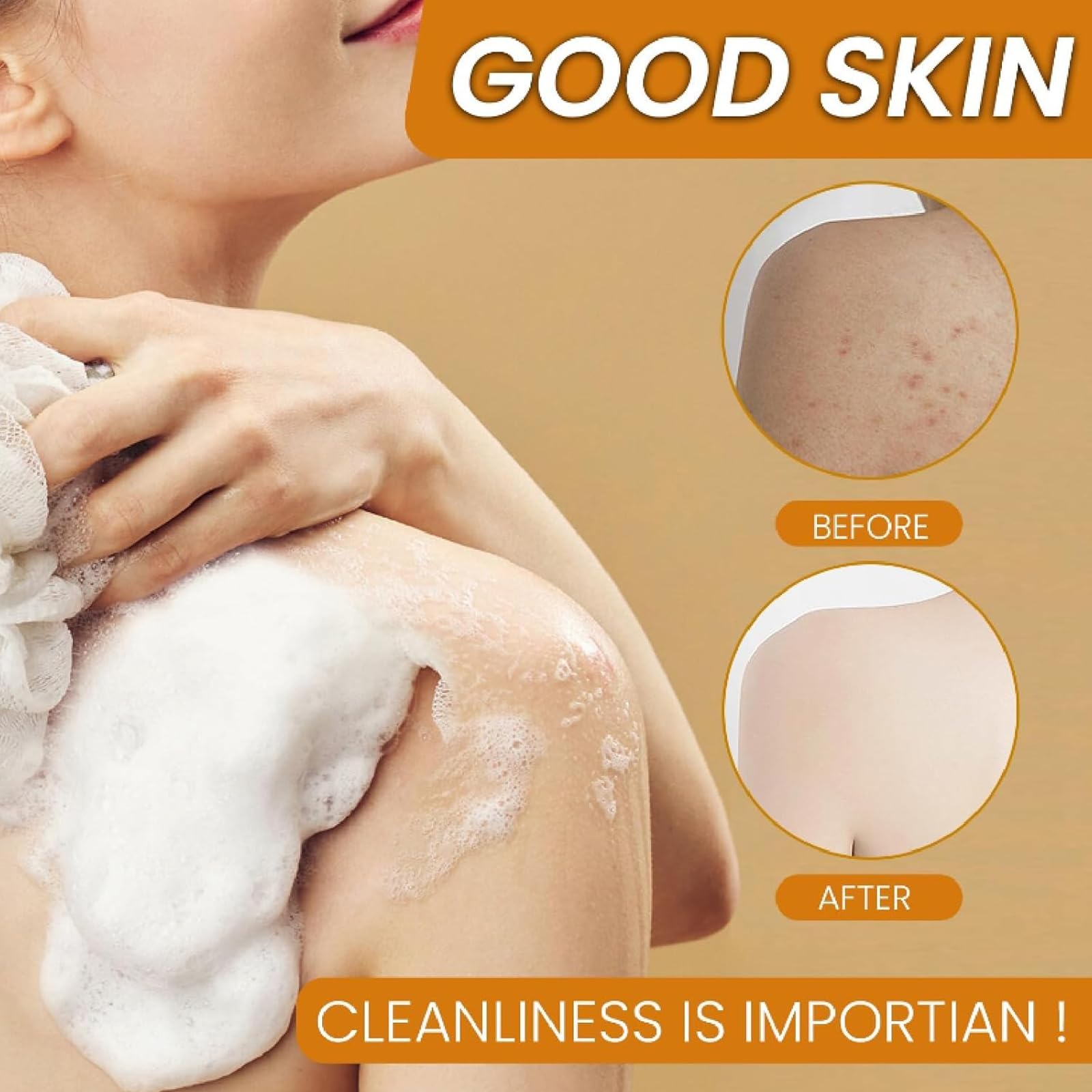 FITactic soap-on-skin image illustrates a rich, moisturizing cleanse.
