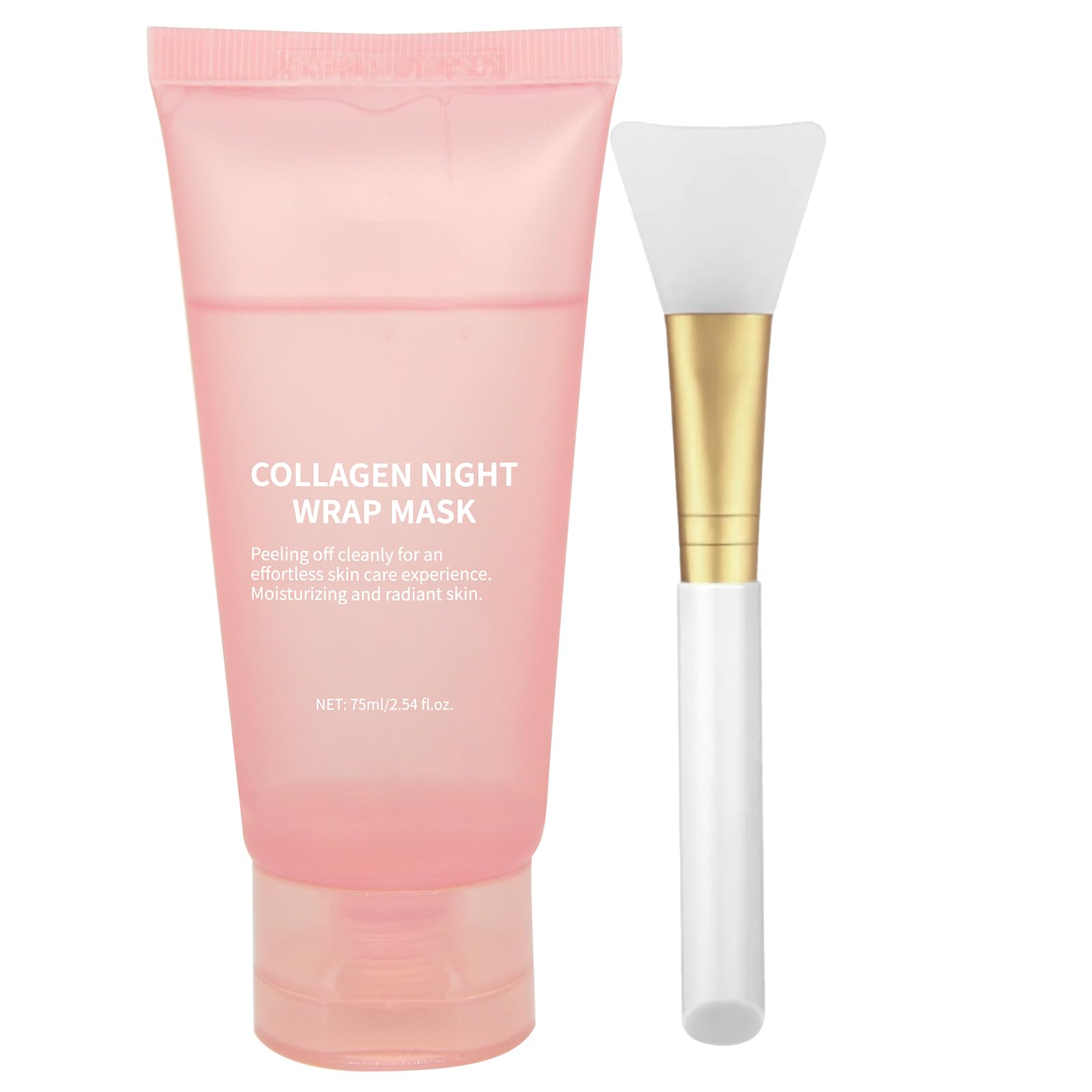 fitbuter collagen overnight wrap bottle pour enables precise, even hydration.