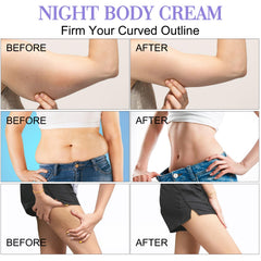 Fitbuter Cream texture close-up highlighting rich overnight hydration.
