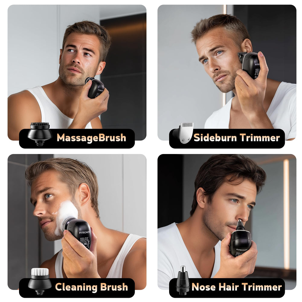 FITECHZY shaver ready for full body wash and dry shave in any setting