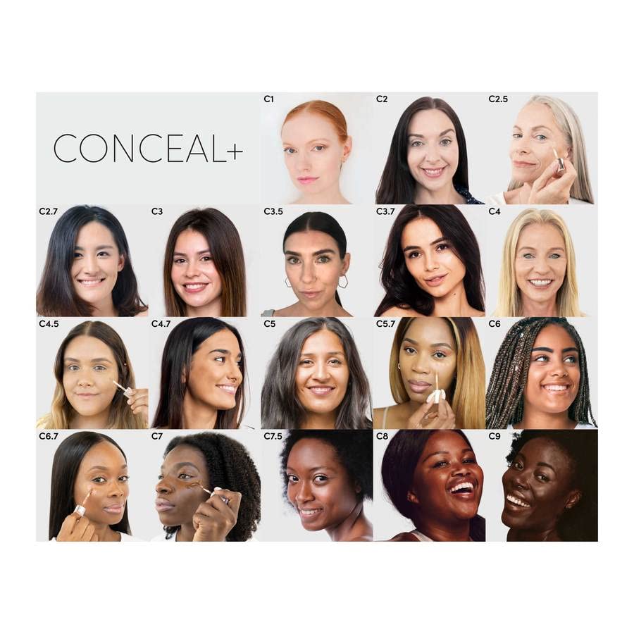Fitglow Conceal+ under-eye application delivers long-lasting, brightening look.