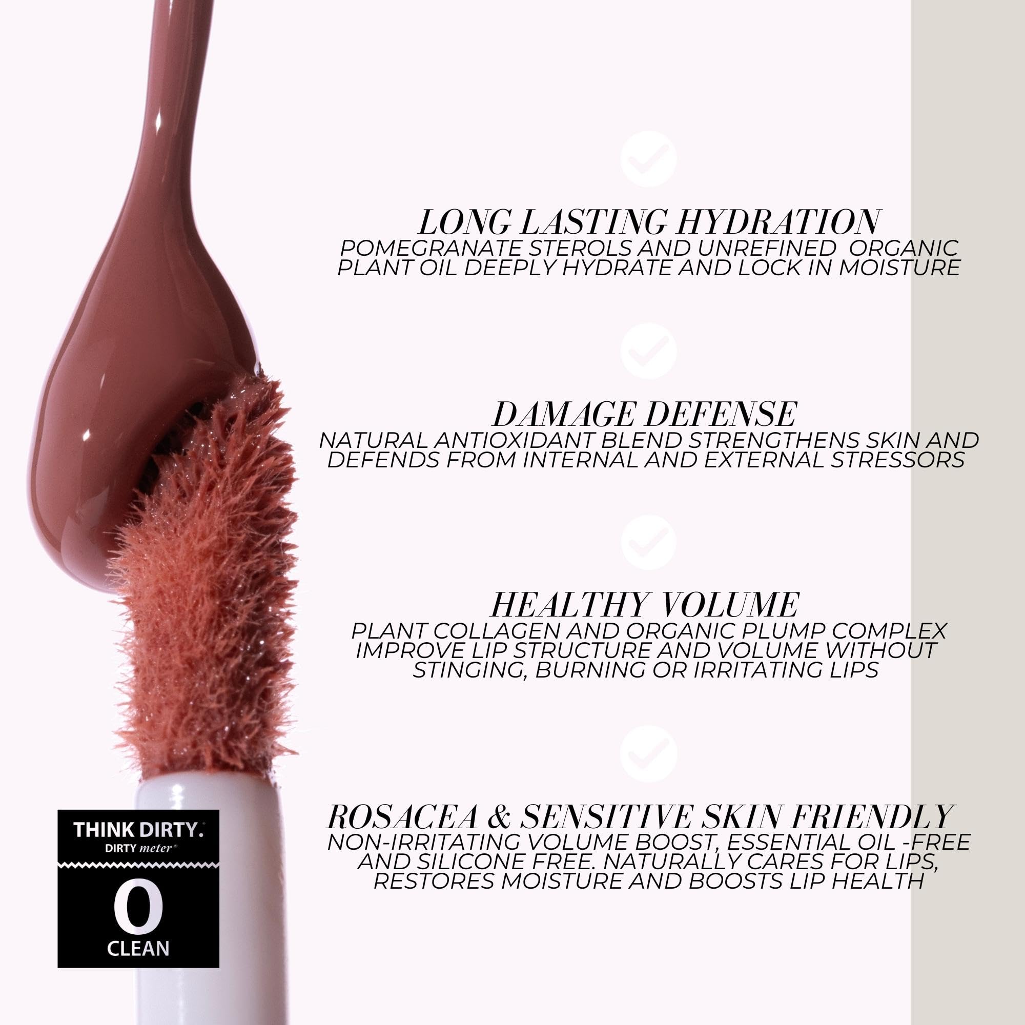 FITGLOW Lip Color Serum antioxidant ingredients visible, supporting lips against daily environmental stress.