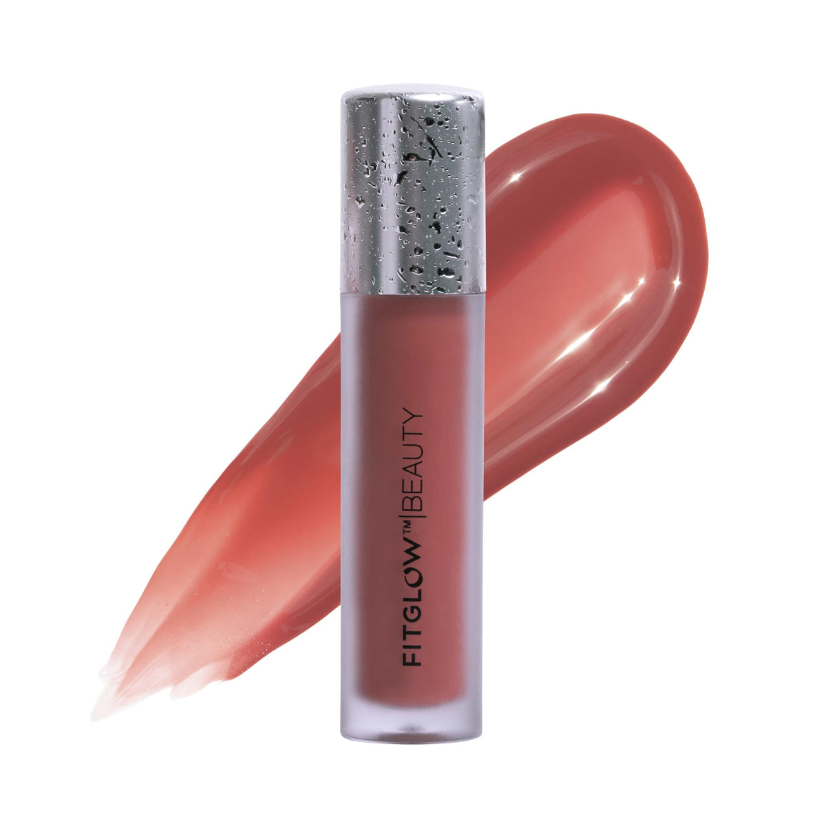 FITGLOW Lip Color Serum bottle closeup showing premium hydration and healthy shine.