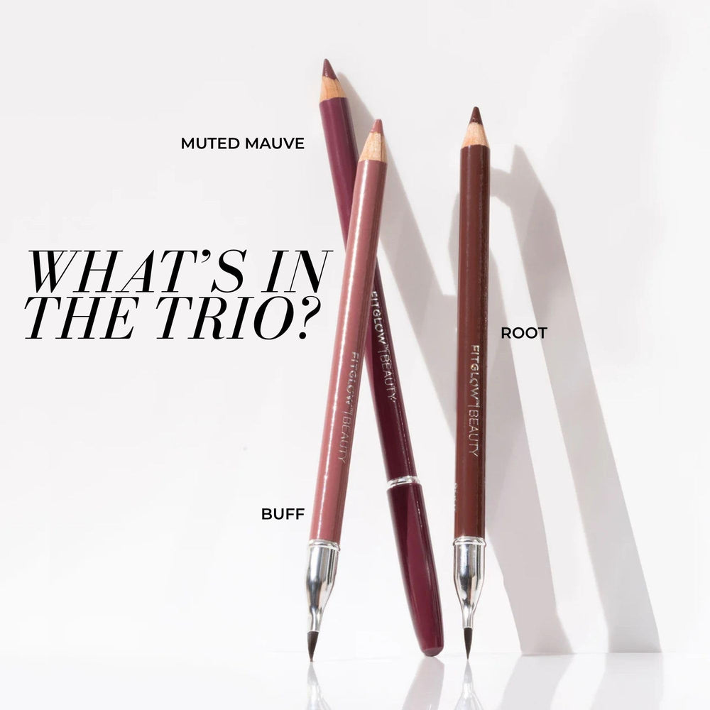 FITGLOW Buff lip liner swatch for natural, seamless blend.