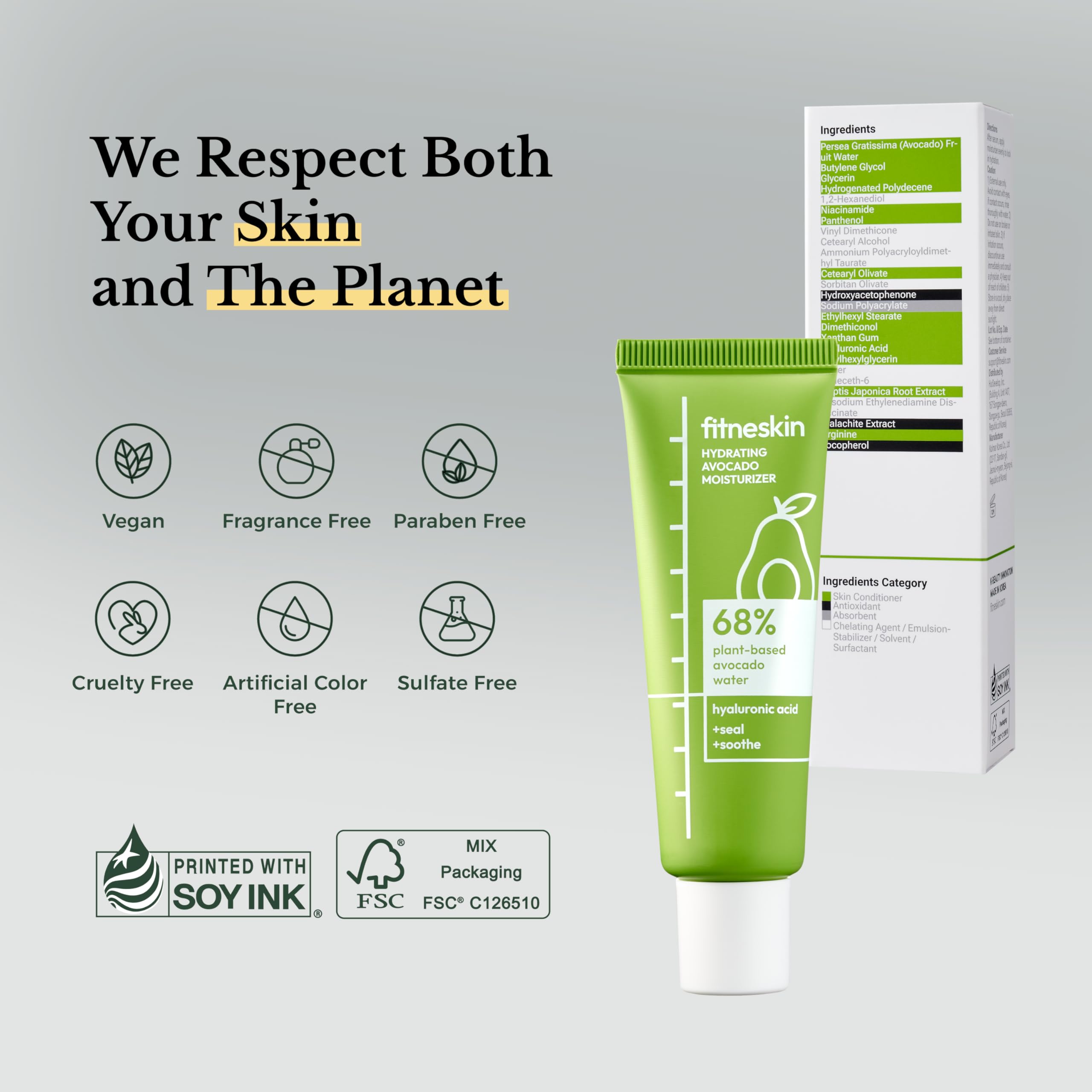 fitneskin Product-application-scene shows easy daily routine with fast-absorbing cream