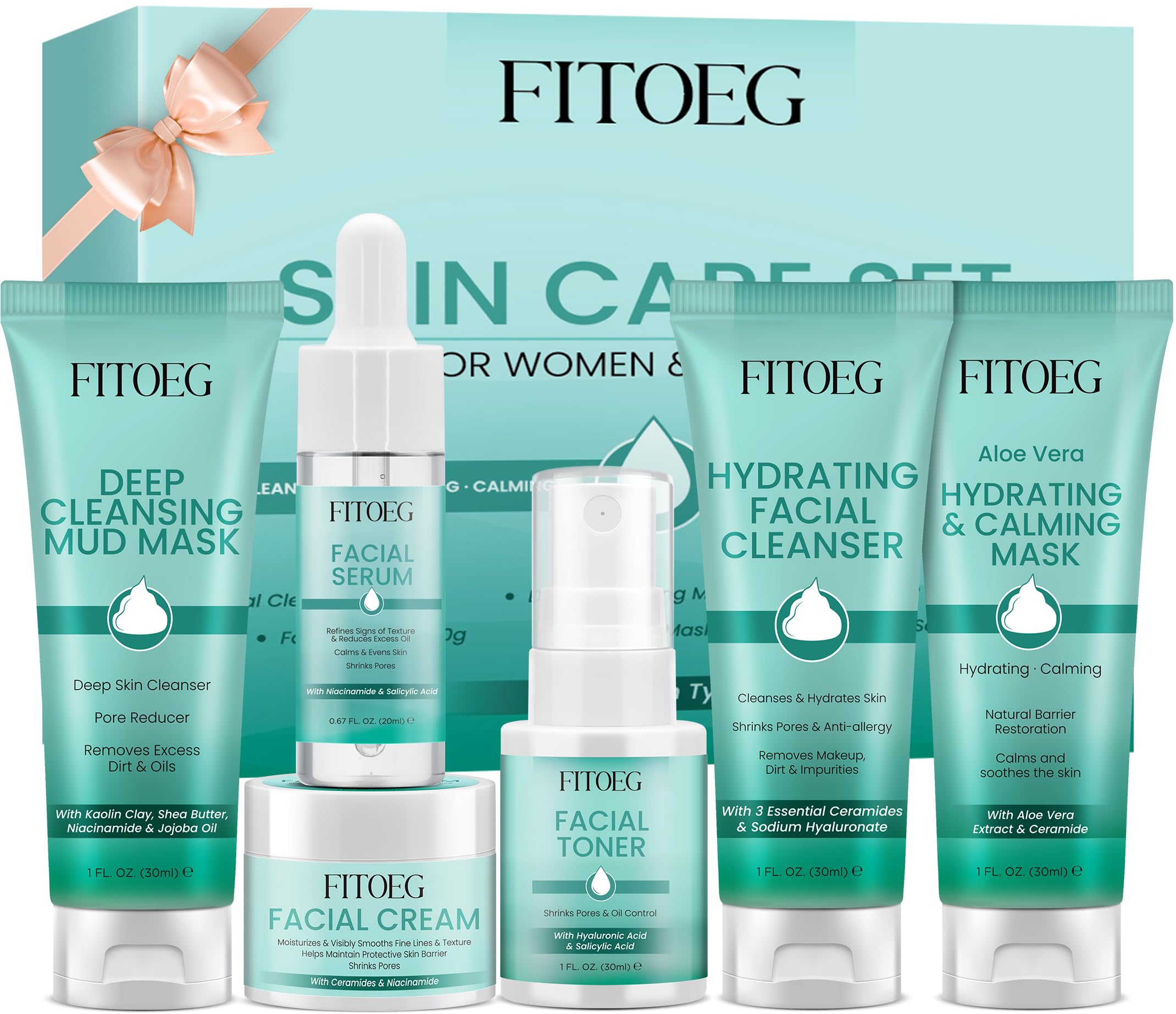 FITOEG Face Cleanser with a water-based formula cleanses gently and hydrates softly.