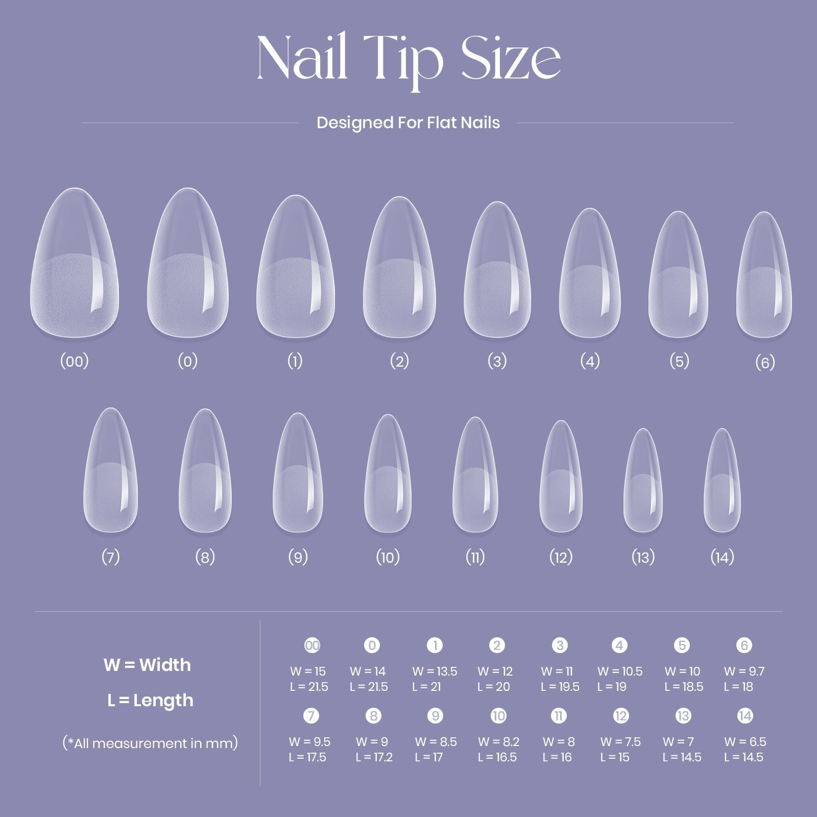 Five Angeles Tipex semi-matte tips provide refined appearance with less shaping
