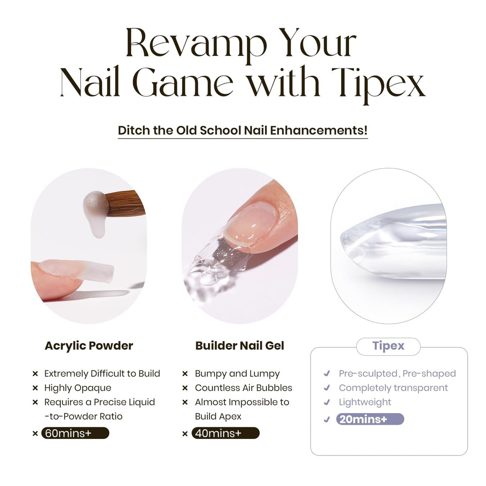 Five Angeles Tipex UV cure glue bonds nails securely for lasting wear