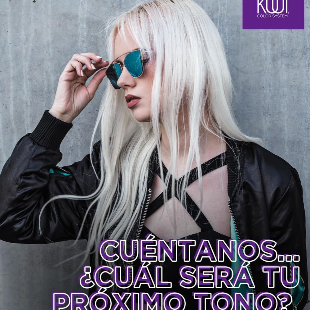 Five Brothers Kuuul Purple Shampoo violet tone deposit on platinum hair visuals.