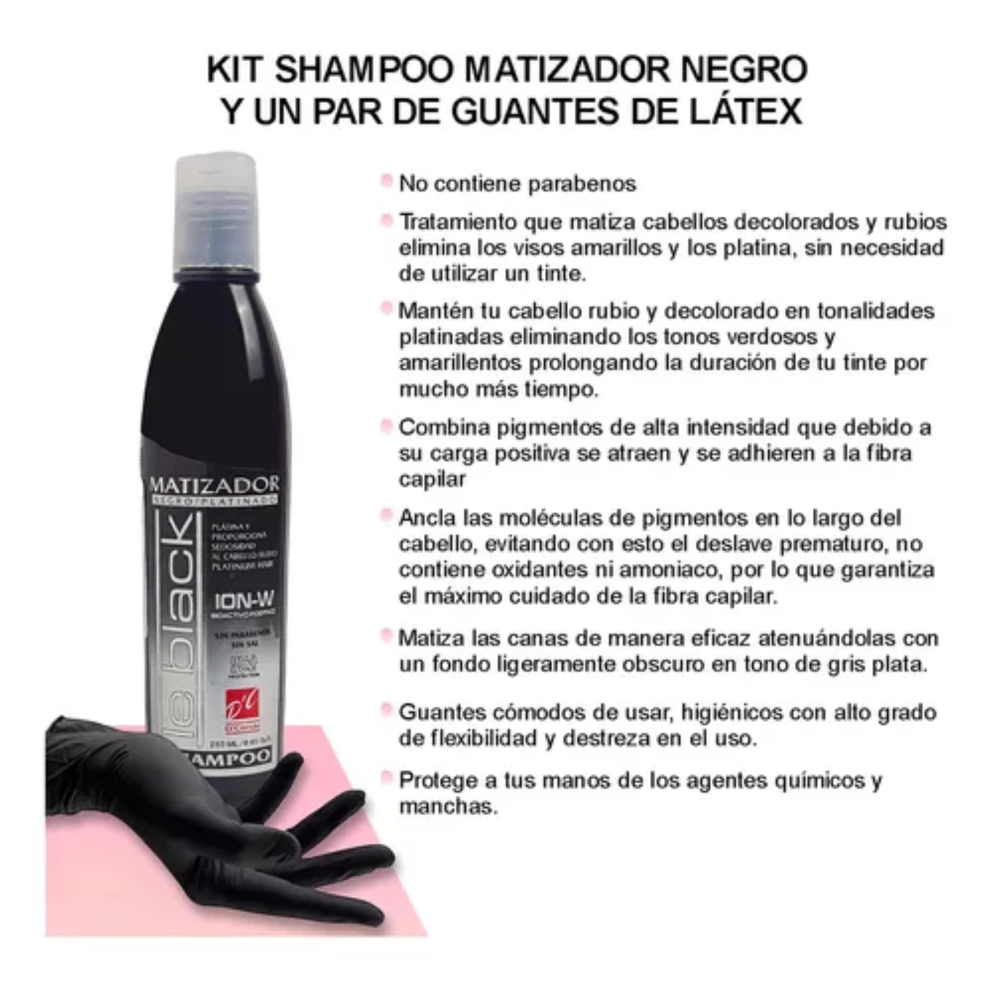 Five Brothers Le Black Purple Shampoo purple pigment deposition indicates brass counteraction during every wash.