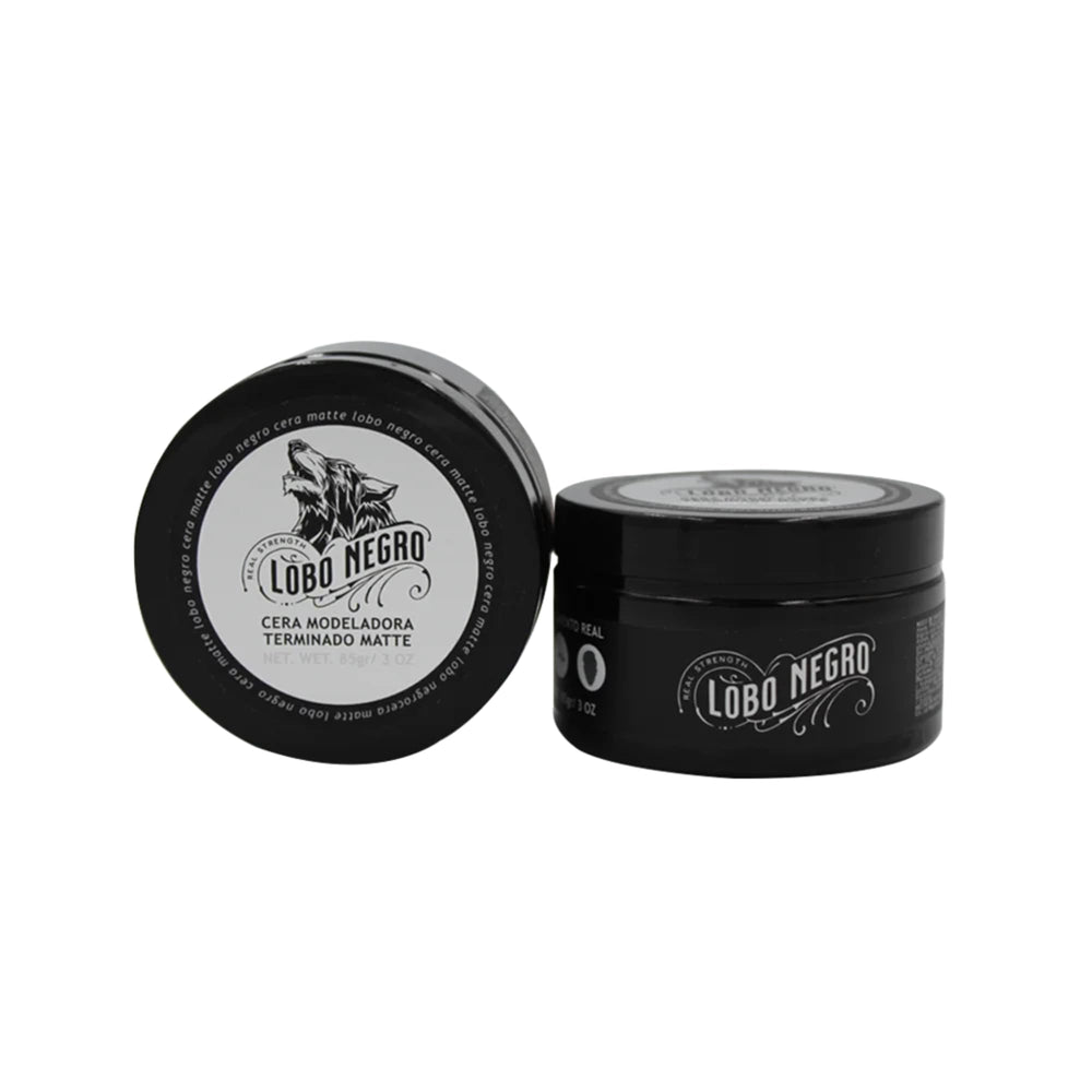 Five Brothers Lobo Negro Hair Wax offers quick glide for mess-free shaping and detailing.