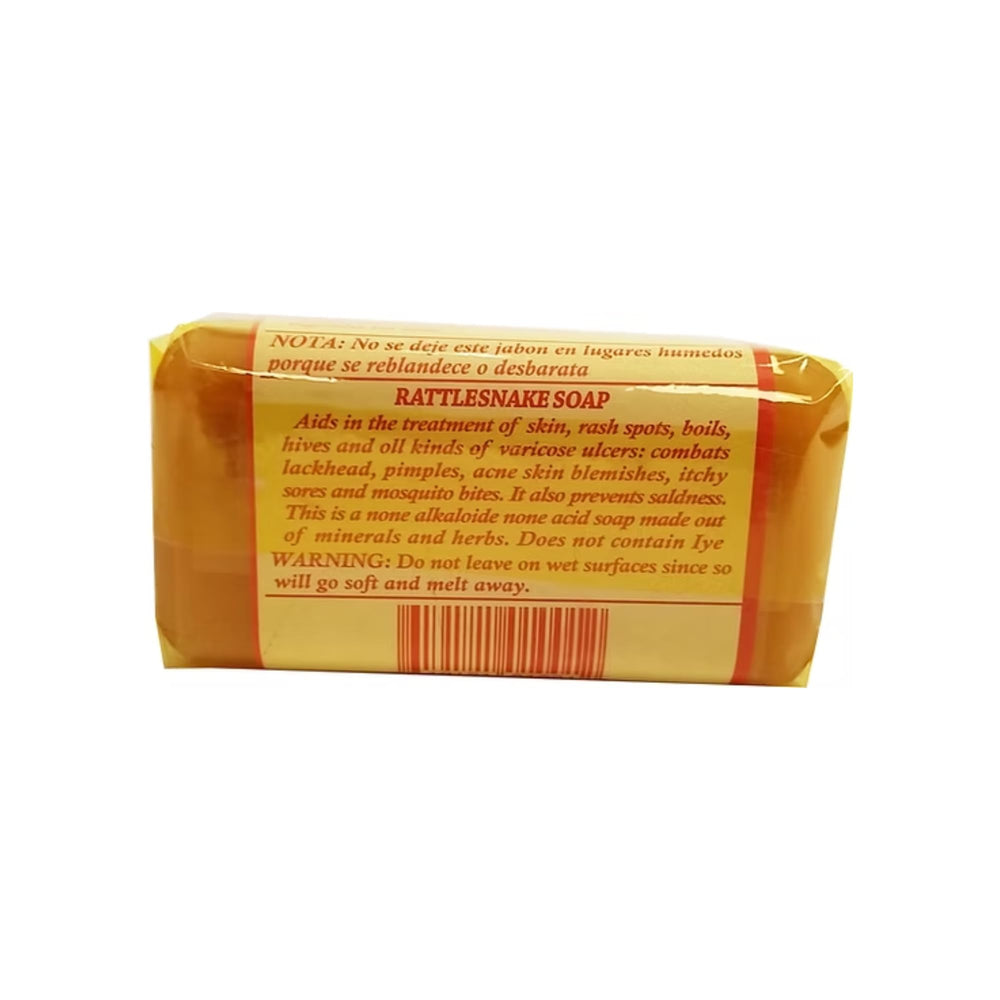 Five Brothers Rattlesnake Oil Soap in-use demonstrates gentle cleansing routine.