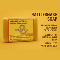 Five Brothers Rattlesnake Oil Soap ingredients close-up emphasizes natural botanicals.