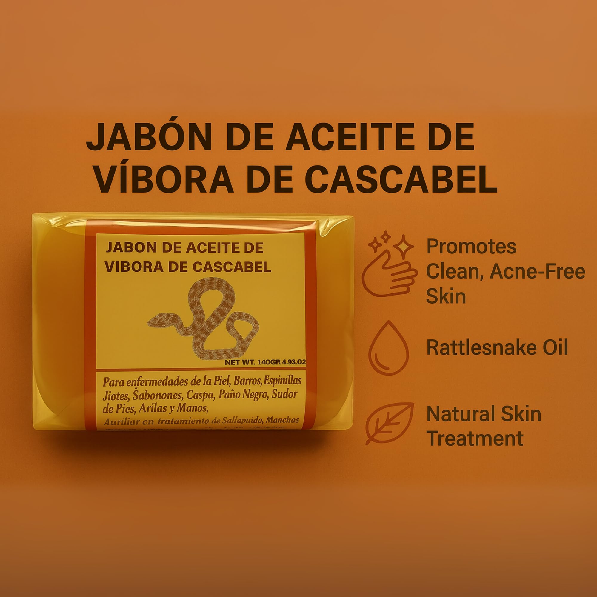 Five Brothers soap packaging box highlights traditional Mexican remedy with natural ingredients.