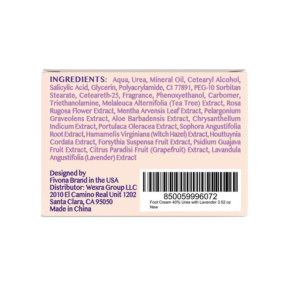 FIVONA 100 g jar size is convenient for home foot care.