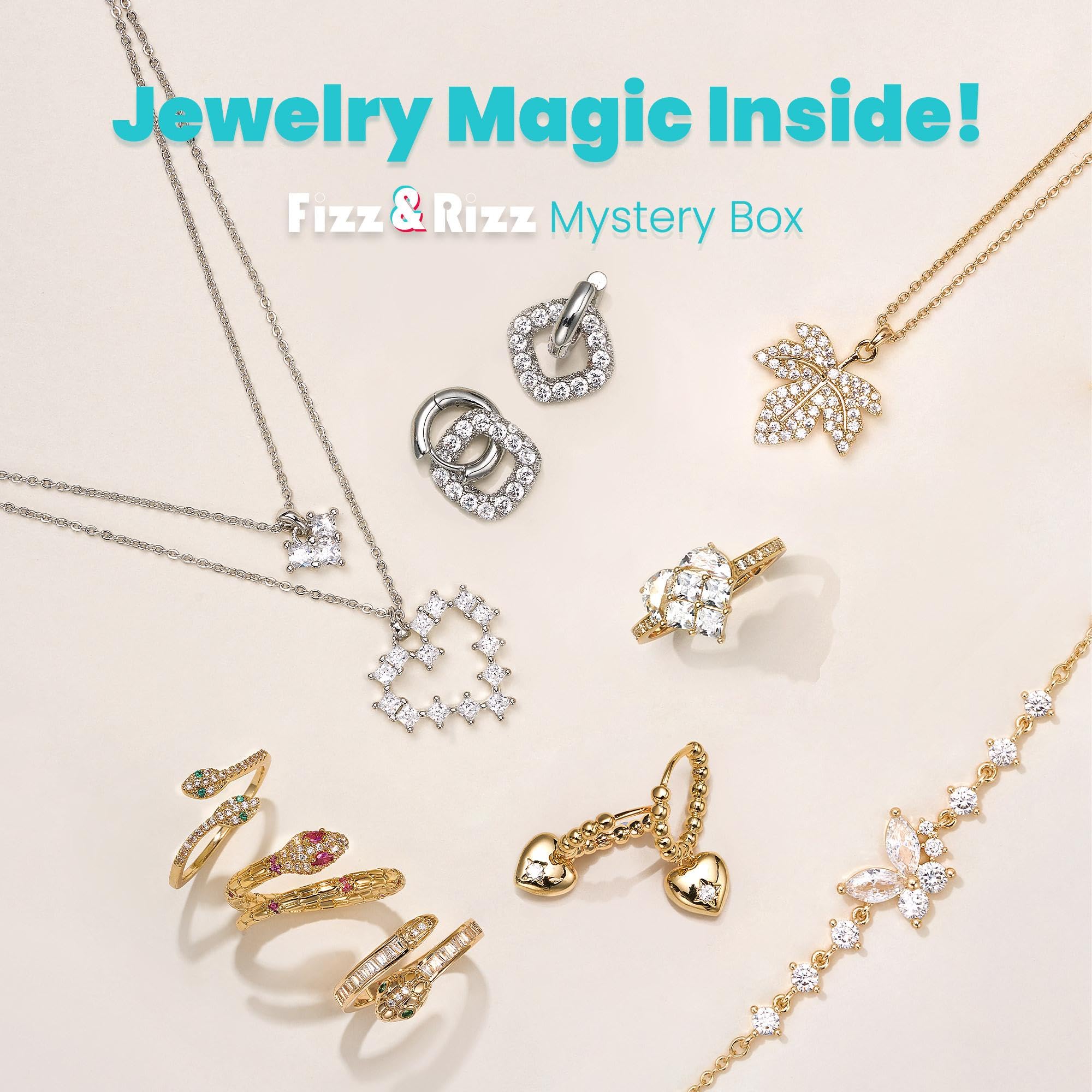 Fizz & Rizz mystery bath bomb bracelet inside offers a chic gift reveal.