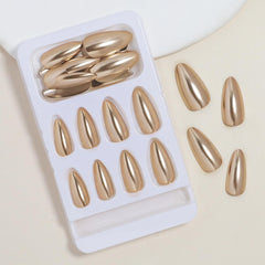 FJSMTOPl almond nail shape kit for a comfortable, reusable size fit.