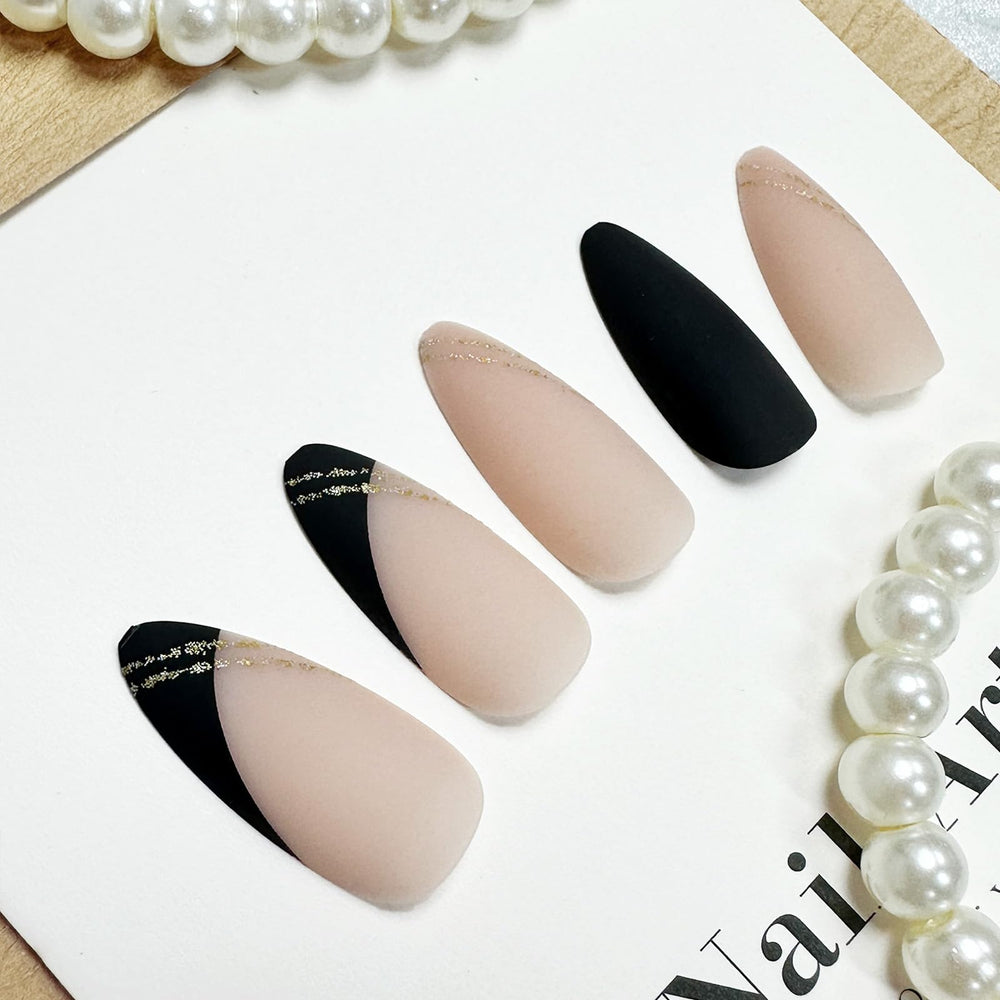 FJSMTOPl Halloween design almond nails ideal for seasonal party glam.