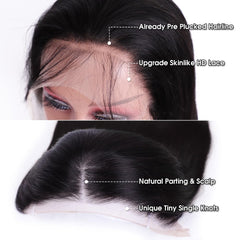 Flady glueless cap with adjustable straps for easy fitting