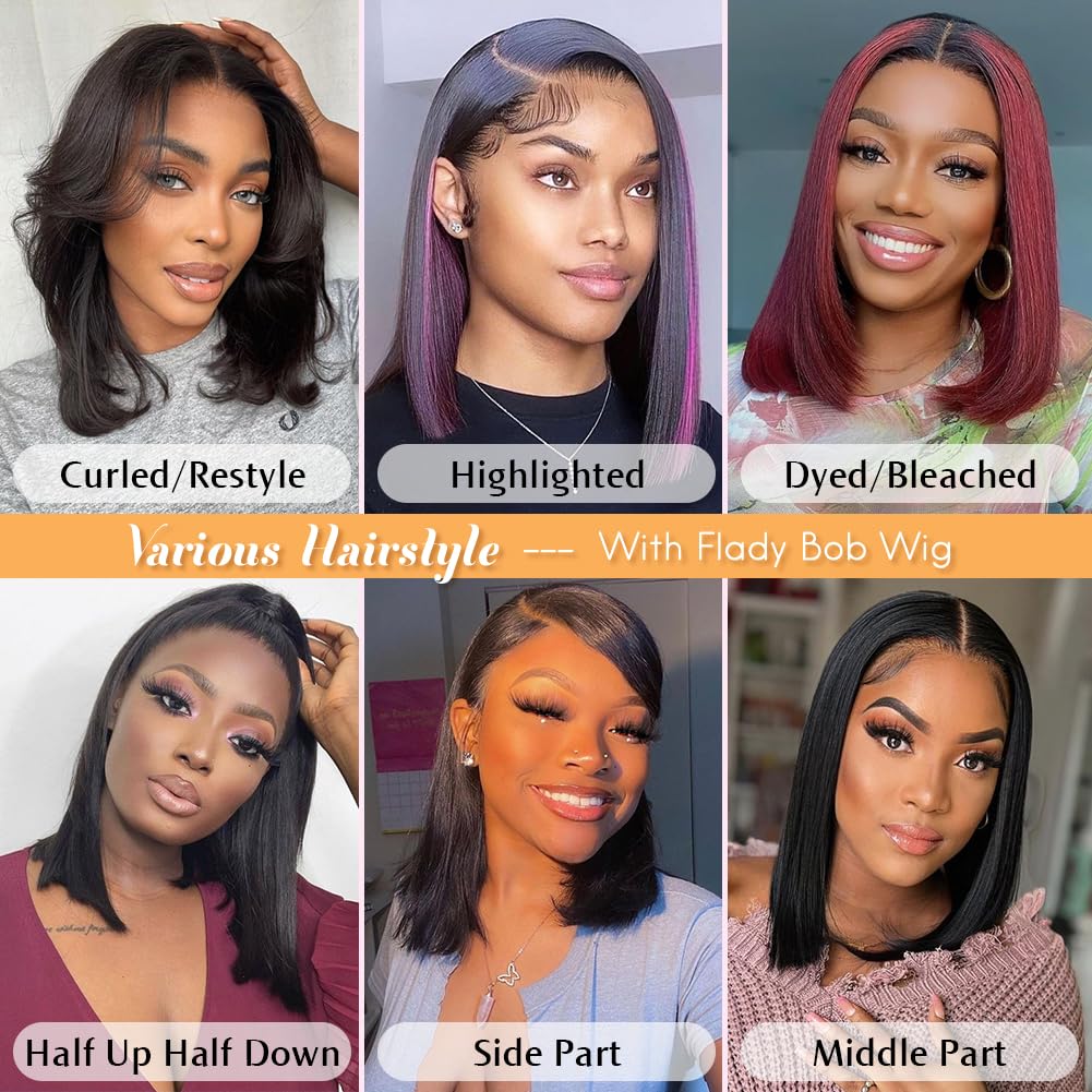Flady pre-plucked baby hair along the natural hairline for a realistic look.