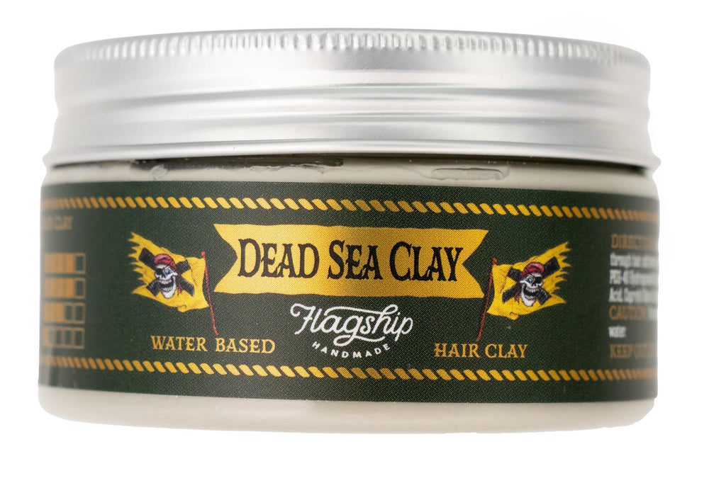 Flagship Pomade bottle and tin showing medium hold with low shine.