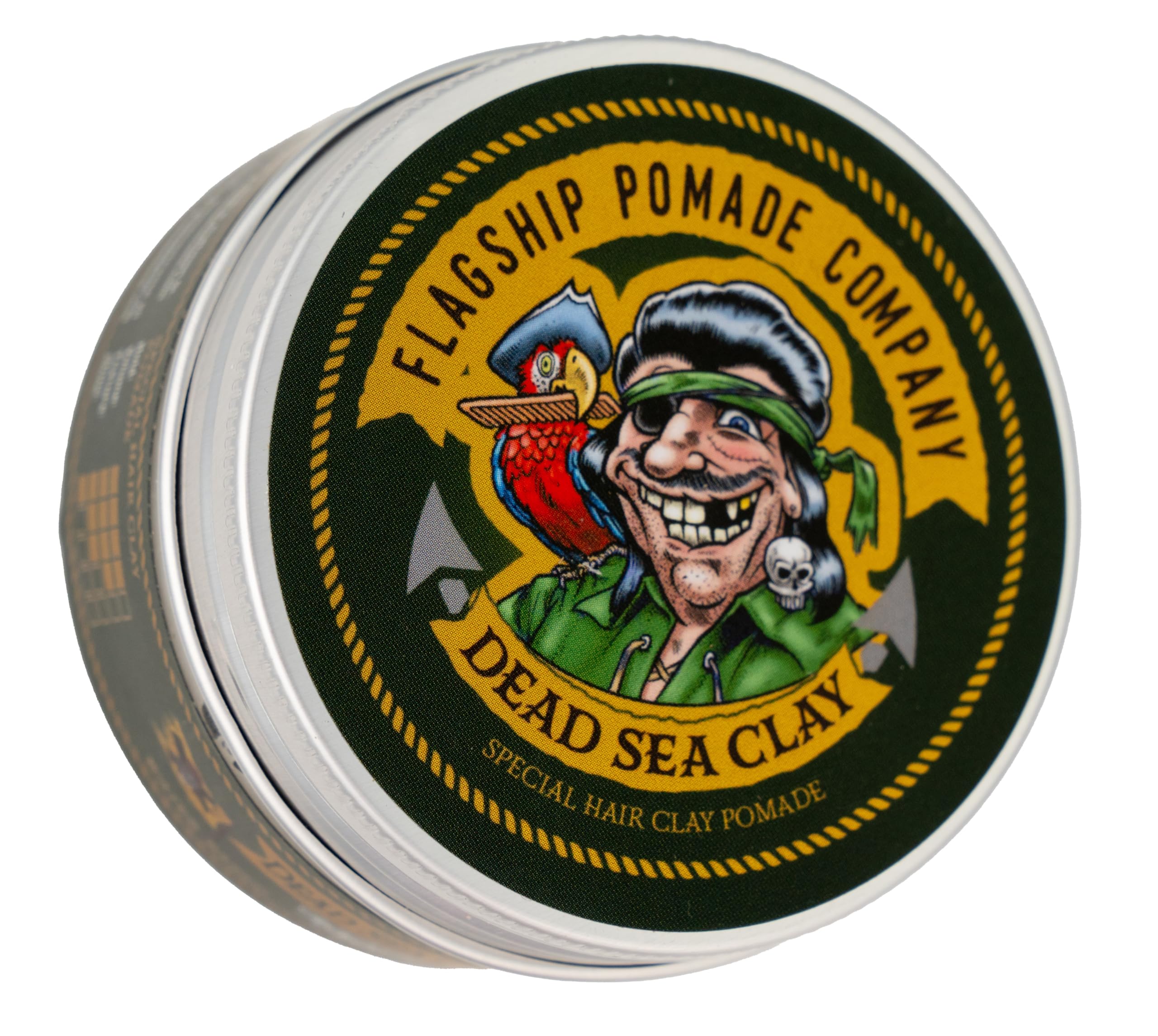 Flagship Pomade Dead Sea clay texture for natural volume and matte definition.