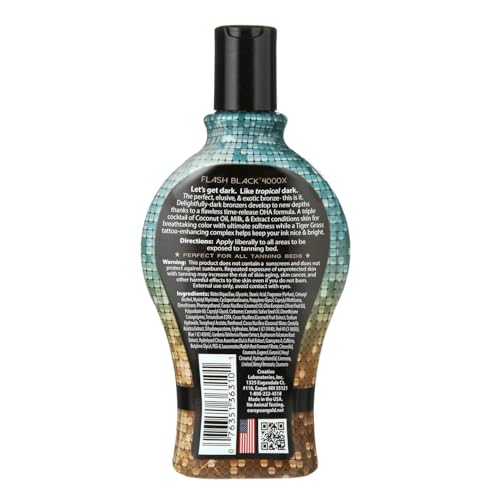 Tattoo-brightness focus on Flash Black European Gold 4000X with Tiger Grass for vibrant ink