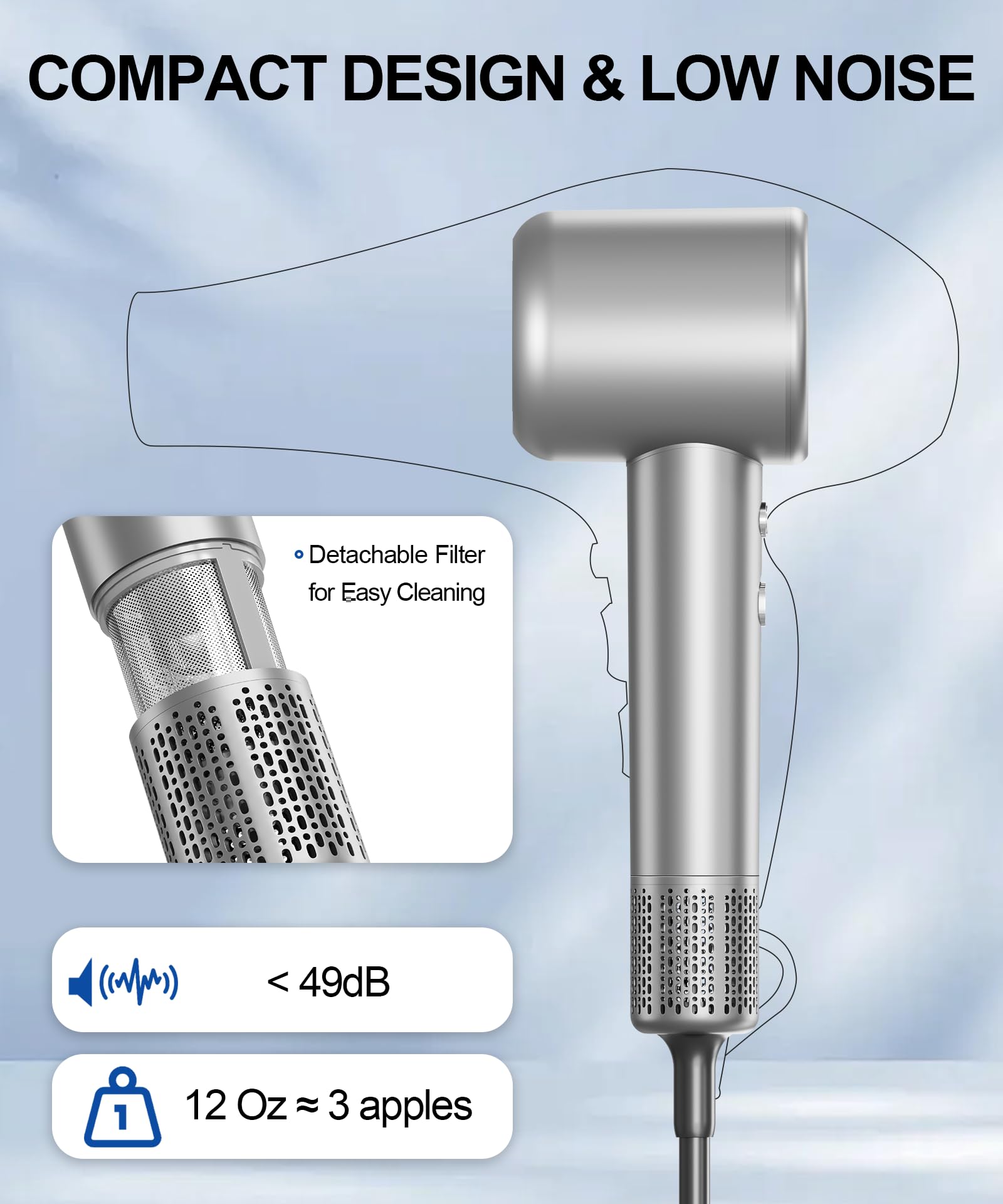 Flashbase attachments snap on for curl, volume, and straight styles