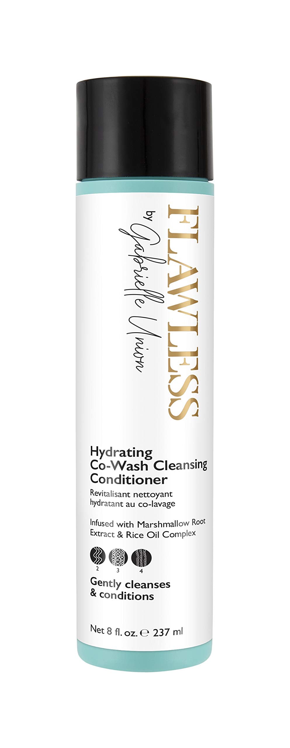 Flawless by Gabrielle Union hydrating co-wash bottle for gentle cleansing and conditioning
