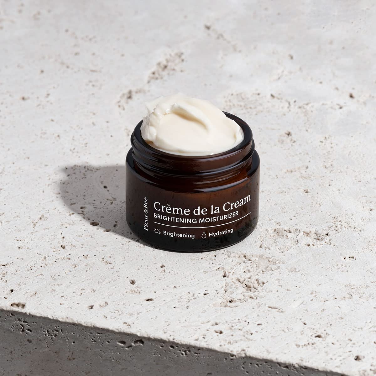 Fleur & Bee Brightening Moisturizer label details highlight vegan, clean ingredients