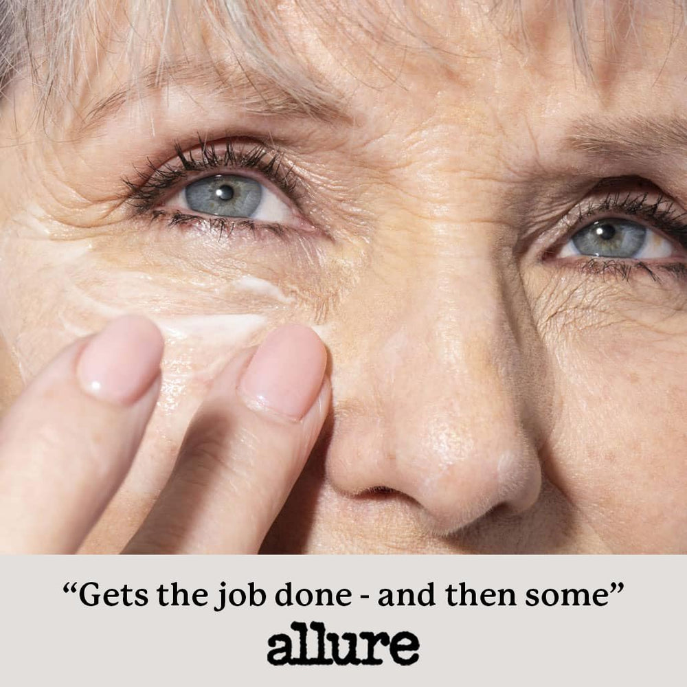 Fleur & Bee eye cream antiaging-effect hints at reduced wrinkles around the eyes.