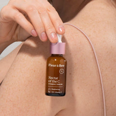 Nectar of the C serum dropper dispensing vitamin C for gentle application.