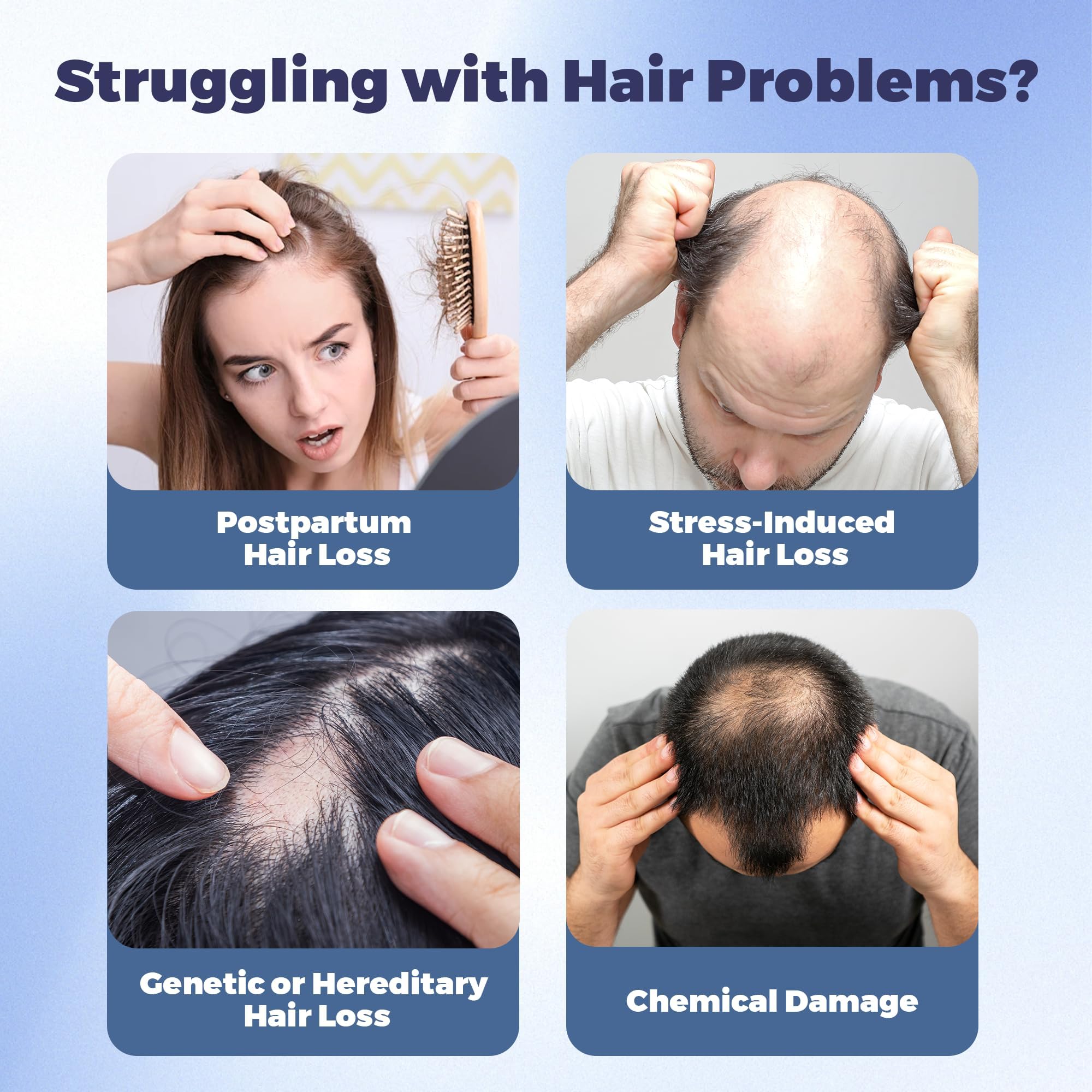 Fleur Luxxe Rosemary Serum Roll-On ingredients panel showing rosemary and Anagain for scalp care