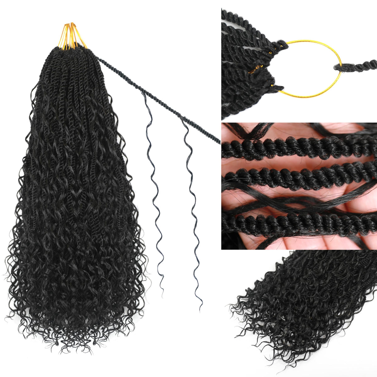 Fleurlyt Senegalese twist crochet hair 18 inch with natural-looking curls for everyday styling.