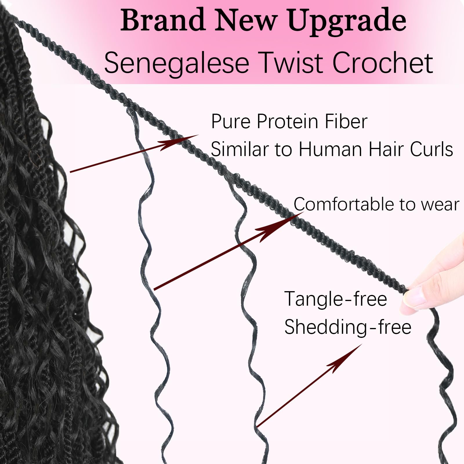 Fleurlyt tangle-free design reduces maintenance and keeps styles smooth.