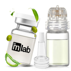FLexiknee Microrevive face stamp shows precise microchannels for deeper serum delivery.