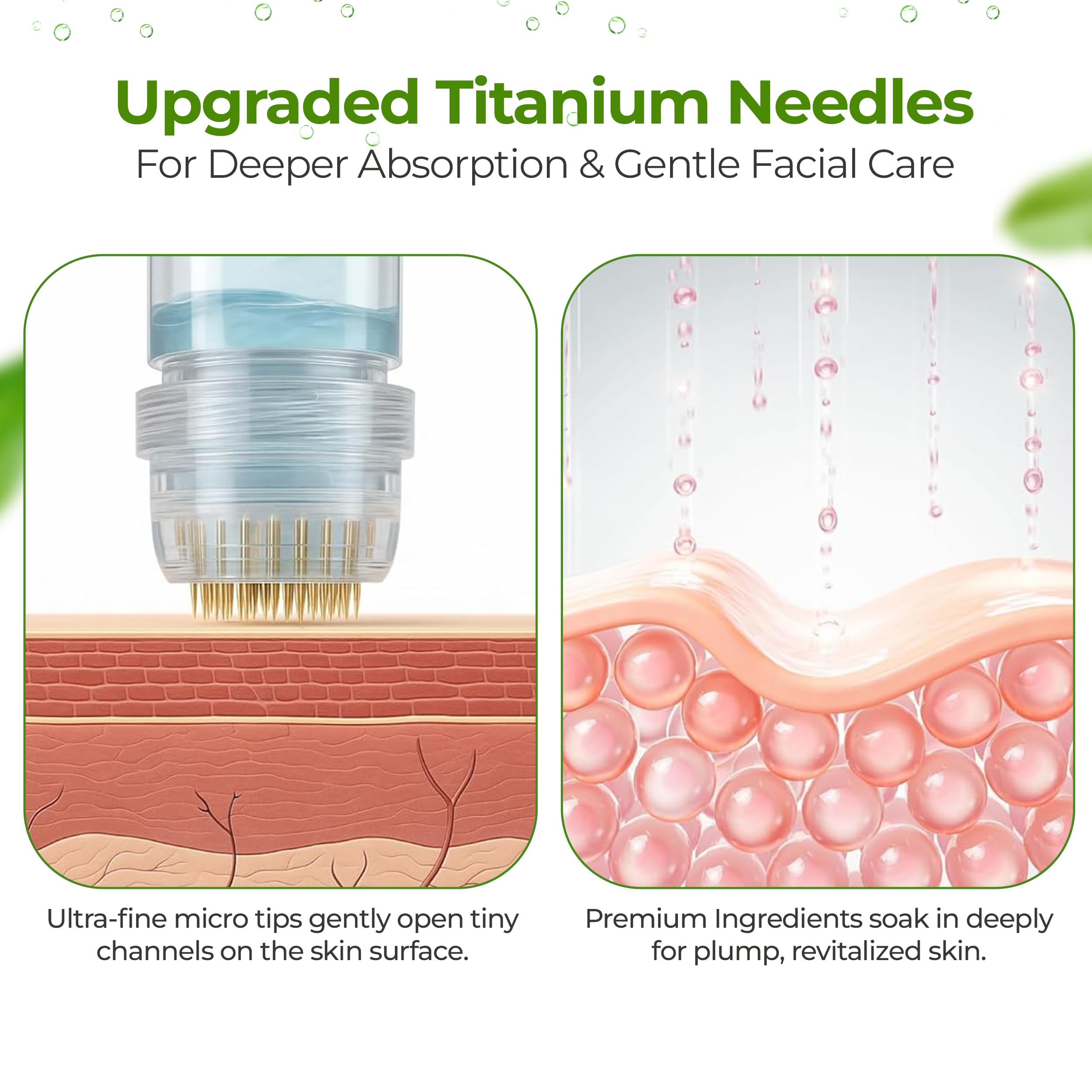 FLexiknee serum dropper ensures measured, mess-free application.
