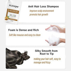 FLEXQW saw palmetto and caffeine scene for thinning hair support