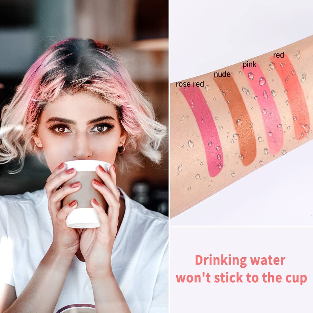 Brush guided retouch with FLIPNEX lipstick to contour and define.