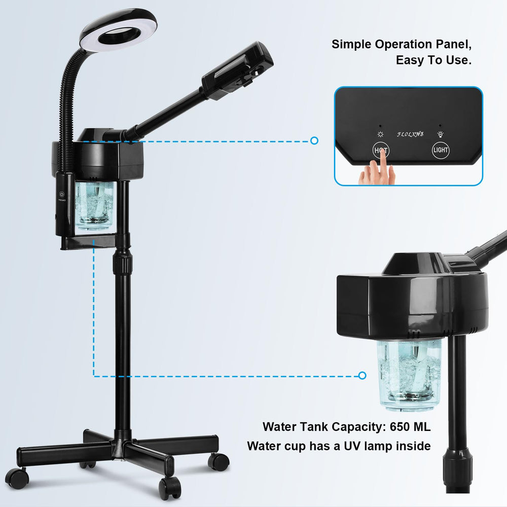 FLOLXNB rotatable lamp arm adjustable for precise treatment positioning.